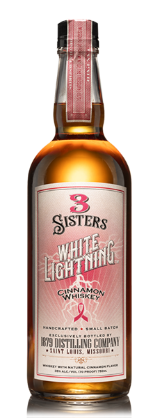 3 Sisters White Lightning Cinnamon Whiskey